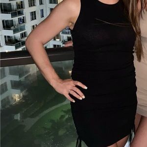 Black mini dress
